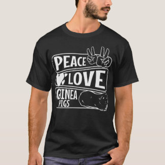 Camiseta Peace Love Guinea Pigs Premium4320