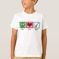 Peace Love Guitar Kids