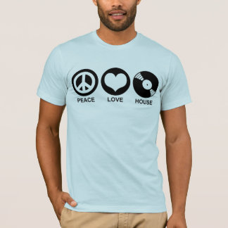 Camiseta Peace Love House