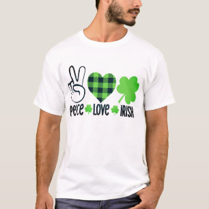 Camiseta Peace Love Irish-60682