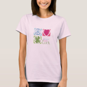 Camiseta Peace, Love & Irish Luck (v.02)
