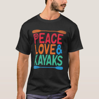 Camiseta Peace love Kayak Summer