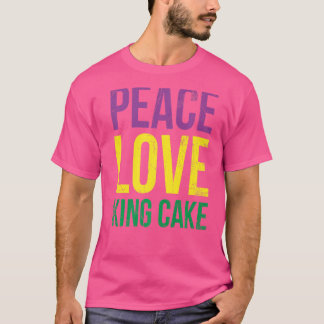 Camiseta Peace Love King Cake Para Los Fans De Baker O Baki