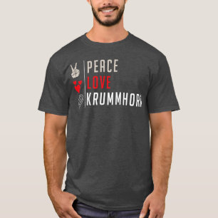 Camiseta Peace Love Krummhorn Music Instrument Krummhorn Pl
