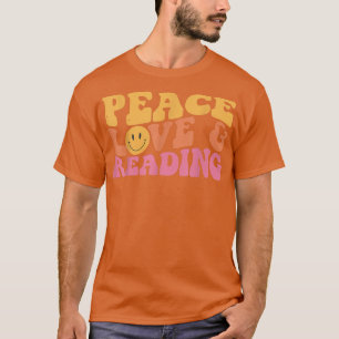 Camiseta Peace Love Leading Libros Lover para Teatro de Chi
