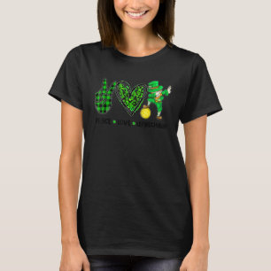 Camiseta Peace Love Leprechaun Irish Shamrock St Patrick S