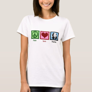 Camiseta Peace Love Pandas