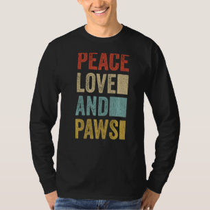 Camiseta Peace Love Paws