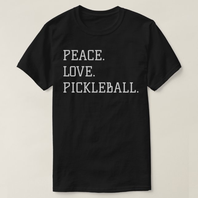Camiseta Peace Love Pickleball Pickleball coah Pickleball P (Diseño del anverso)