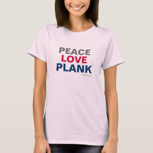 Camiseta Peace Love PLANK Ringer T-Shirt