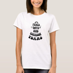 Camiseta Peace Love Richardson Texas Hometown Tx Home State