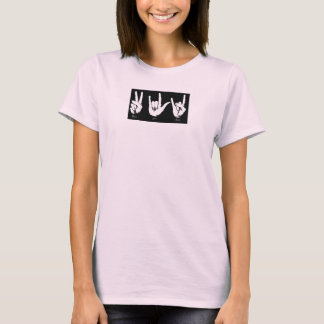 Camiseta peace love rock