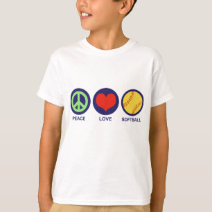 Camiseta Peace Love Sofball