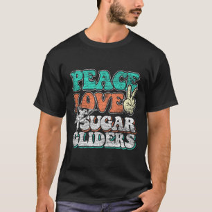 Camiseta Peace Love Sugar Gliers