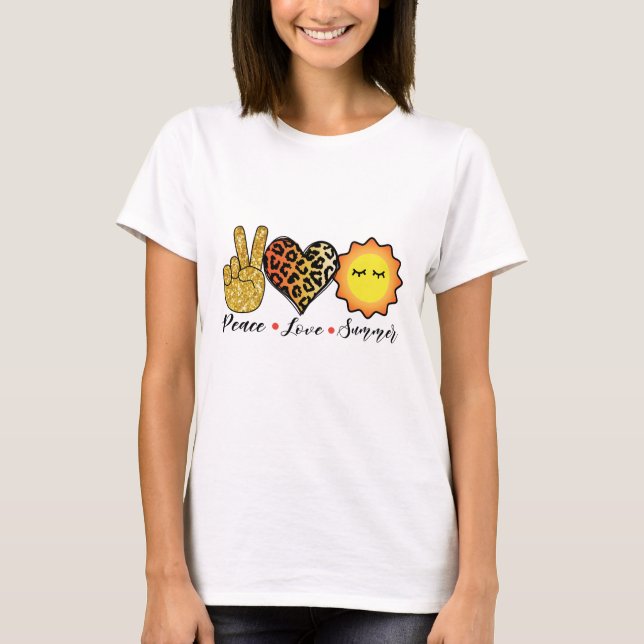 Camiseta Peace Love Summer Guay T Shirt (Anverso)