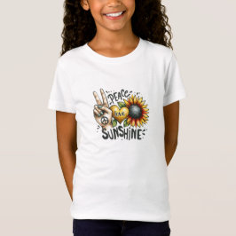 Camiseta Peace Love Sunflower