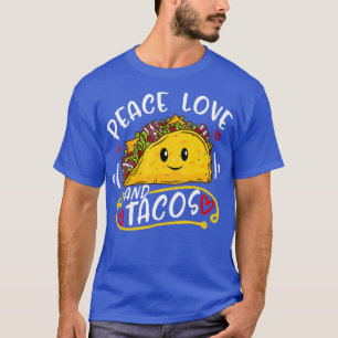 Camiseta Peace Love Tacos Cinco De Mayo Food Fiesta Kids