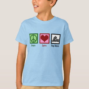 Camiseta Peace Love Tap Dance