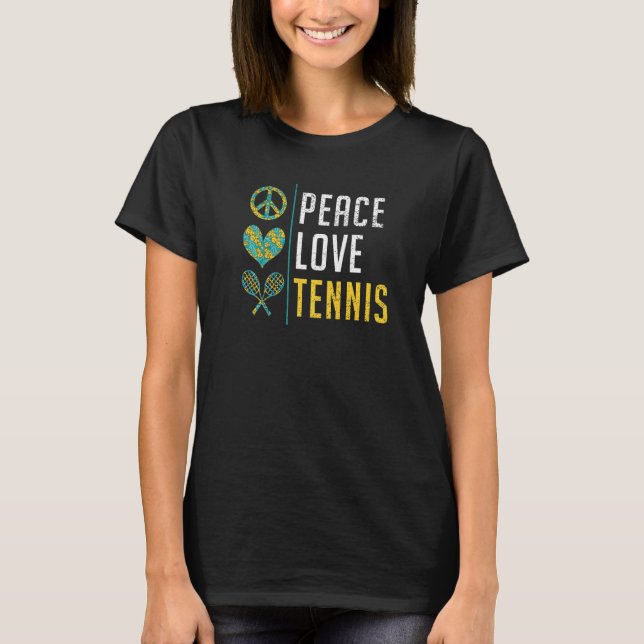 Camiseta Peace Love Tennis (Anverso)