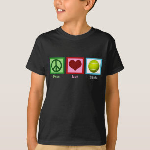 Camiseta Peace Love Tennis Kids