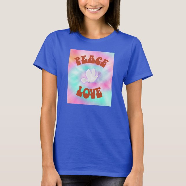 Camiseta Peace Love Tie Dye (Anverso)