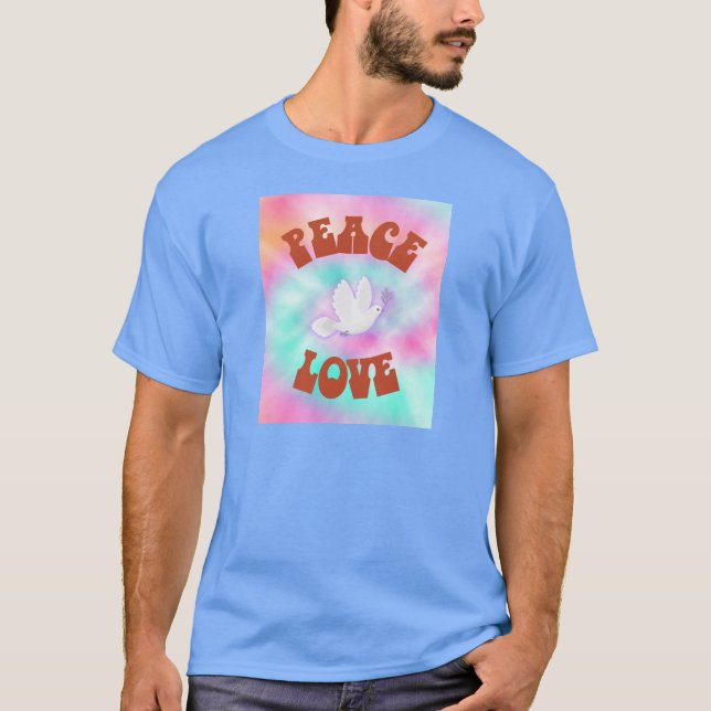 Camiseta Peace Love Tie Dye (Anverso)