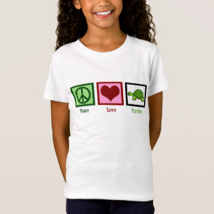 Camiseta Peace Love Turtles