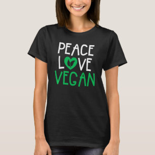 Camiseta Peace Love Vegan Veggie Vegan