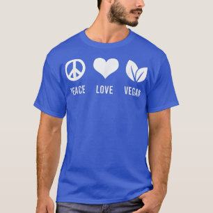 Camiseta Peace Love Veganism Veganism Funny Vegetarian L