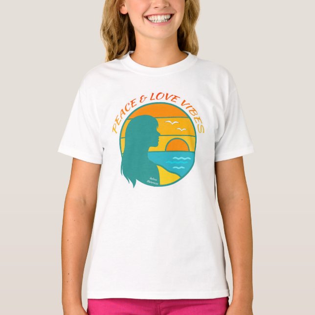 Camiseta Peace & Love Vibes (Anverso)