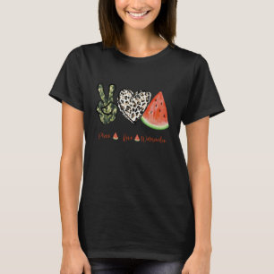 Camiseta Peace Love Watermelon Happy Watermelon Day Fruit M