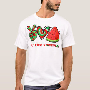 Camiseta Peace Love Watermelon peace love watermelon day me