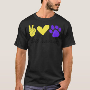 Camiseta Peace Love Wildcats School Team