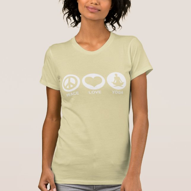 Camiseta Peace Love Yoga (Anverso)