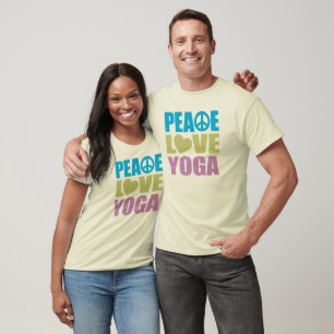 Camiseta Peace Love Yoga