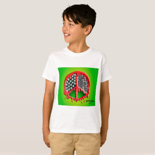 Camiseta Peace Love Zombie Melt