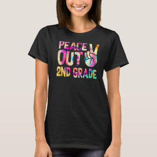 Camiseta Peace Out 2º Grado Feliz El Último Día De La Escue