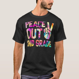 Camiseta Peace Out 2º Grado Feliz El Último Día De La Escue