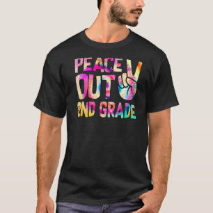 Camiseta Peace Out 2º Grado Feliz El Último Día De La Escue