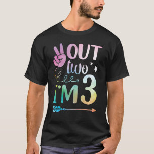 Camiseta Peace Out 2 Tengo 3 Años Nacido En 2019 Feliz Mi