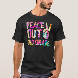 Camiseta Peace Out 3º Grado Feliz El Último Día De La Escue