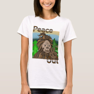 Camiseta Peace Out Bigfoot Sasquatch