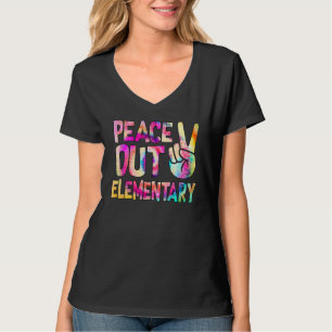 Camiseta Peace Out Elemental Happy Day Of School Times