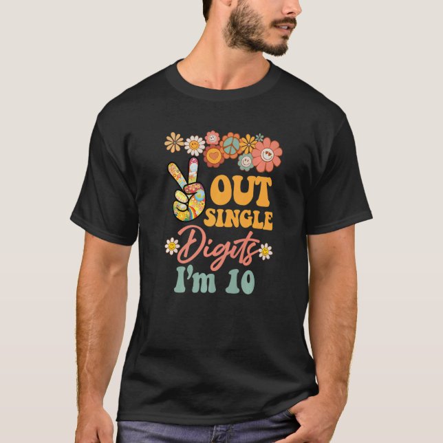 Camiseta Peace Out Single Digits Im 10 Retro Gro Girasol (Anverso)