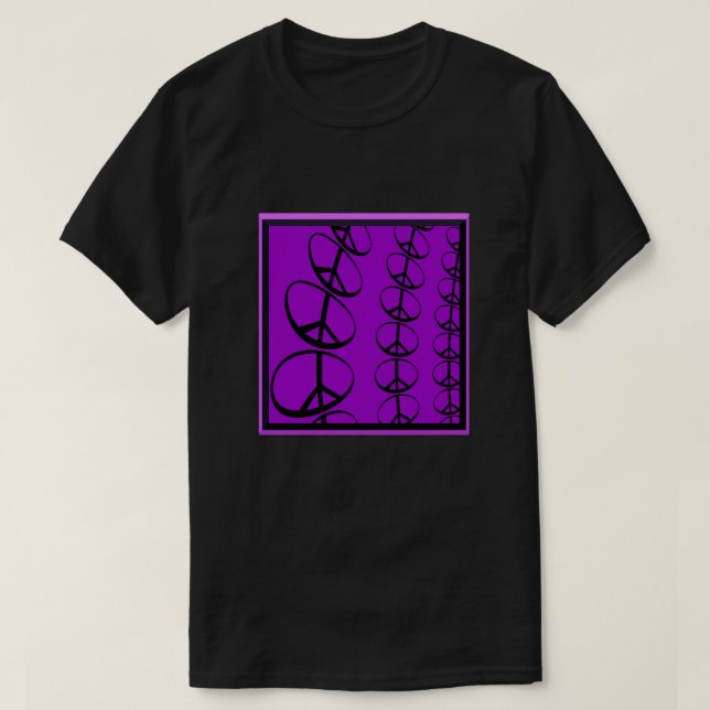 Camiseta Peace Signs Fractal T-Shirt (Diseño del anverso)