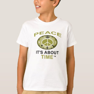 Camiseta PEACE SYMBOL CLOCK AA T shirt (White)