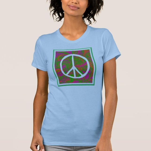 Camiseta Peace Twofer Sheer T-Shirt (Anverso)