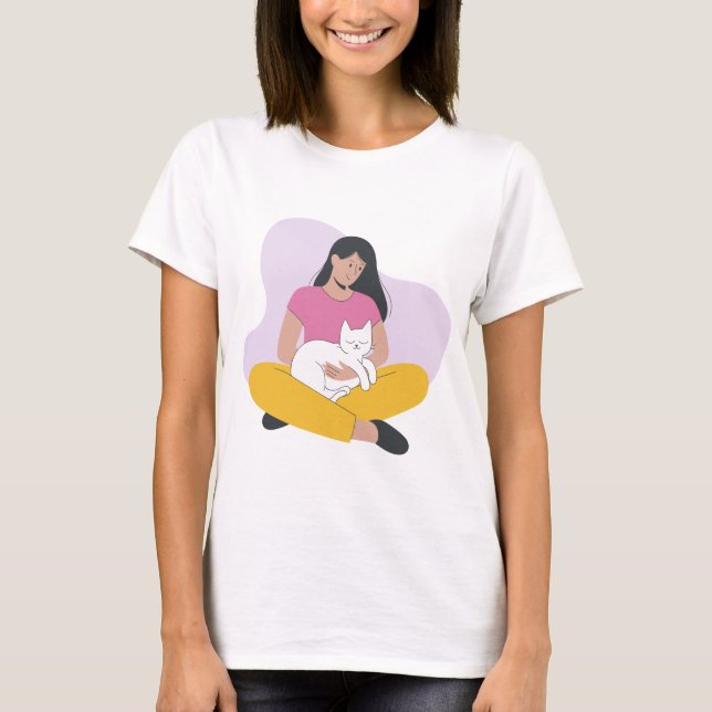 Camiseta Peaceful Moments with My Cat T-Shirt (Anverso)