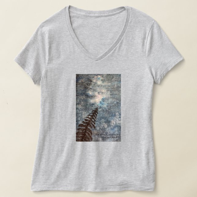Camiseta Peaceful night sky in the Forest with Stars (Distribución )