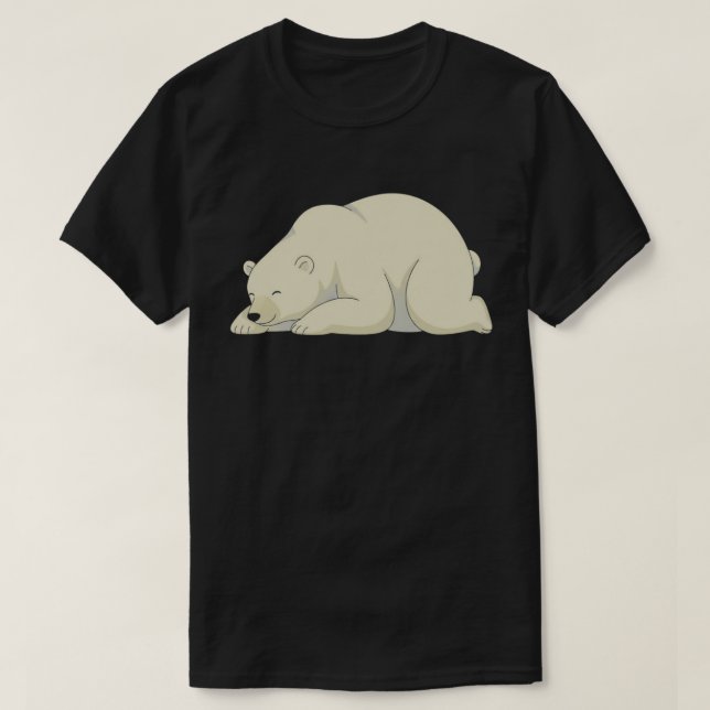 Camiseta Peaceful Sleeping Bear Illustration – Calm Everyda (Diseño del anverso)